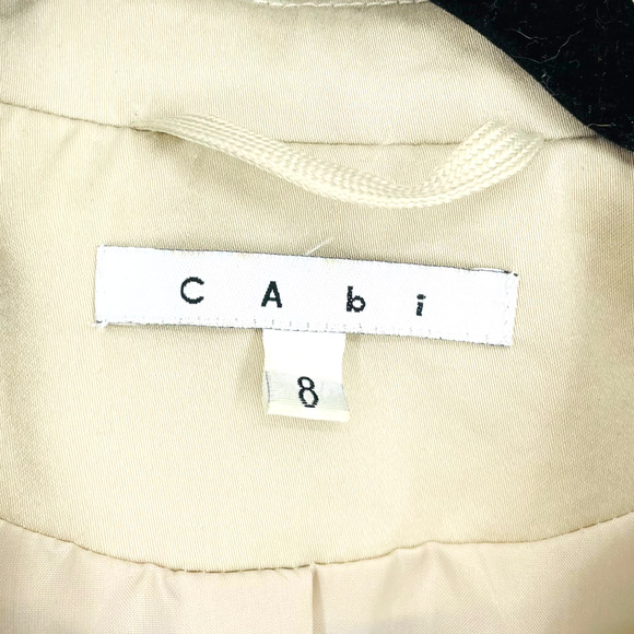 Cabi Blazer #451 Khaki Beige Classic Blazer Size 8 - Picture 4 of 7